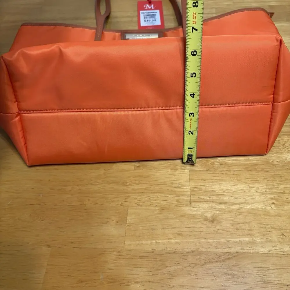 Montana West Purse Carry Tote Handbag Zip Orange‎ F5